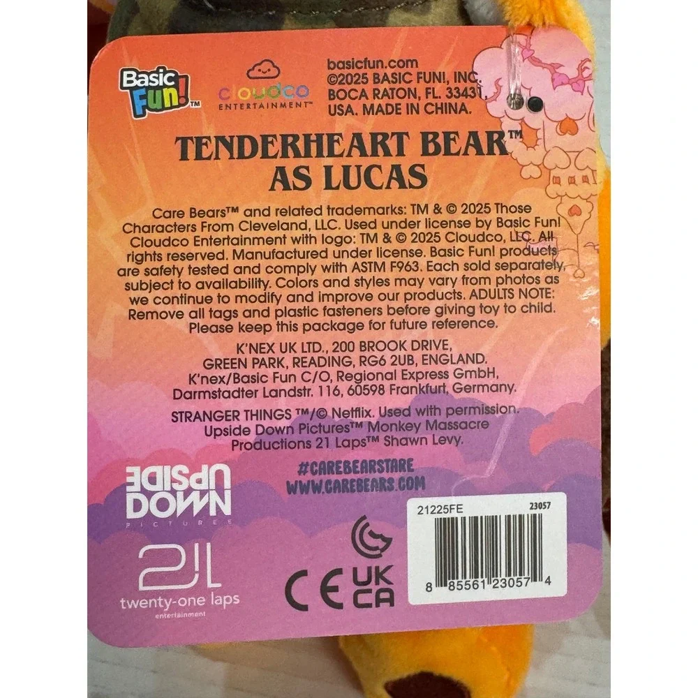 Netflix‎ Stranger Things X Care Bears Tenderheart x Lucas Plush 9